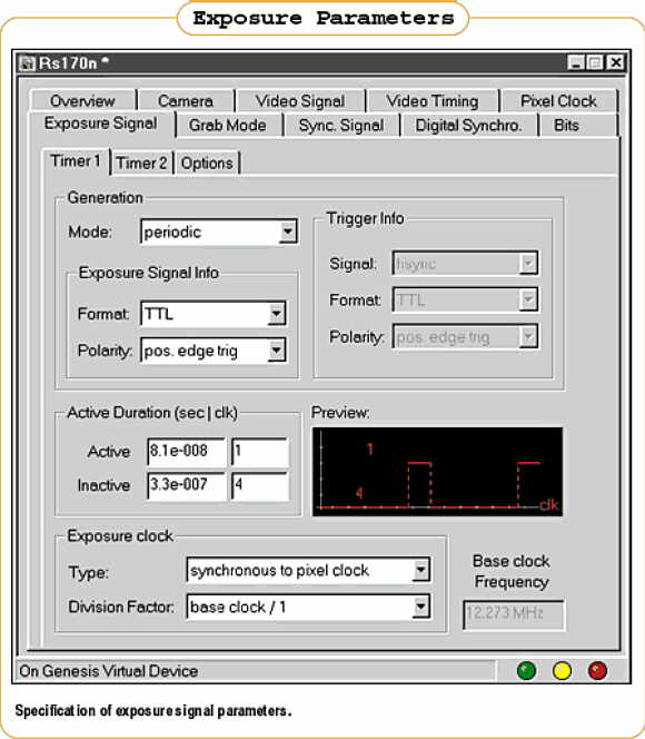 Parametry nawietlania